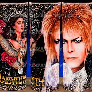 Labyrinth 80's Movie David Bowie - Jennifer Connelly Fantasy Cup Mug Tumbler